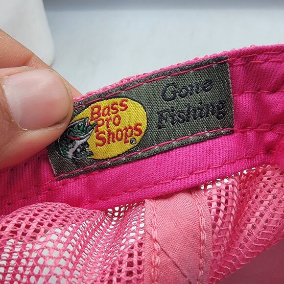 Bass Pro Shops Pink Trucker Hat Mesh Snapback Cap One Size Fits Most OSFM - Picture 5 of 10